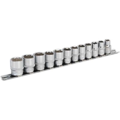 Sealey 9 Piece 3/8" Drive Hexagon WallDrive Socket Set 3/8"