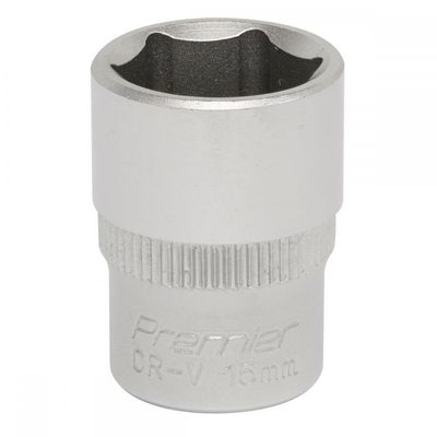 Sealey 3/8" Drive Hexagon WallDrive Socket Metric 3/8" 15mm