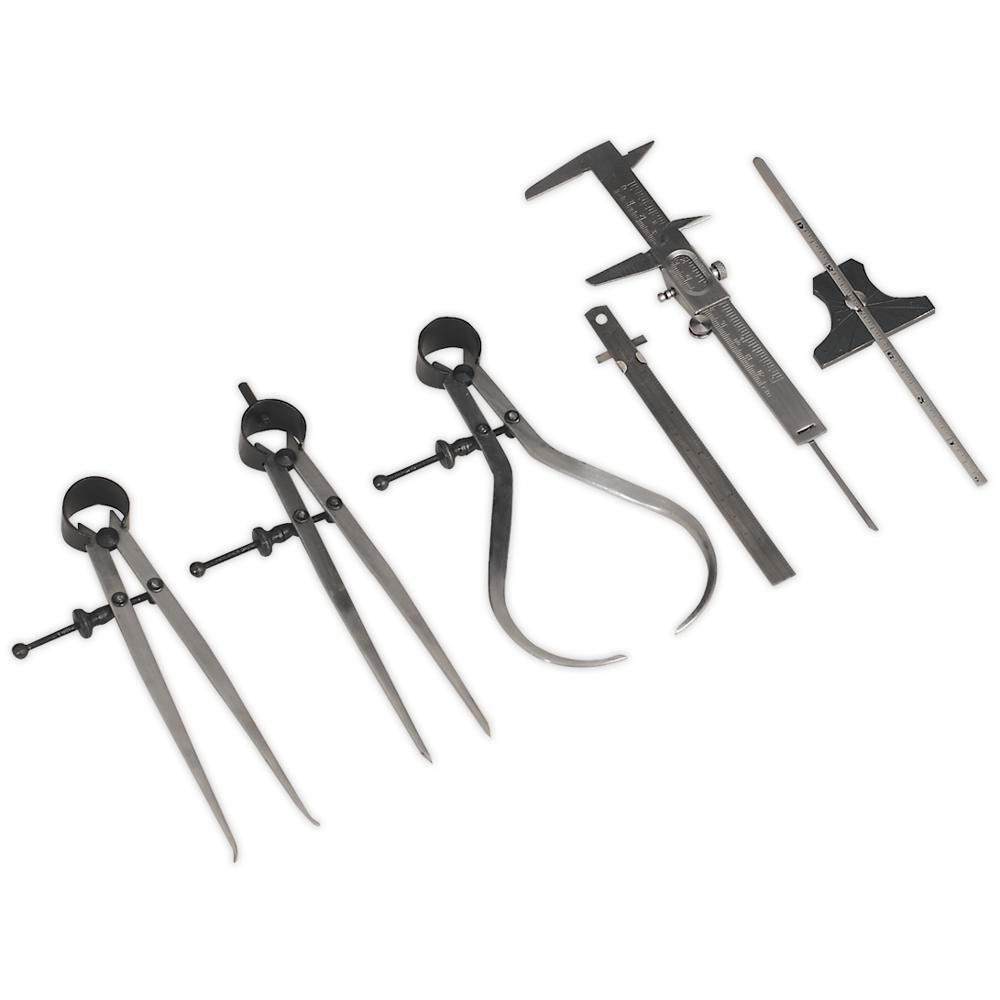 Sealey AK10000 Professional Measuring Tool Set 6Pc - Image 1