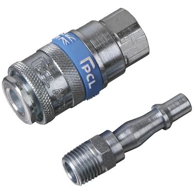 Sealey AC61 Air Tool Coupling Kit 2Pc 1/4inBsp