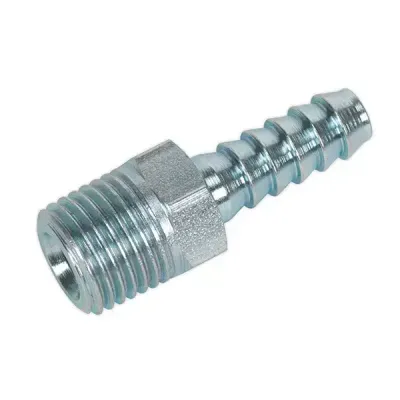 Sealey AC08 Screwed Tailpiece Male 1/4inBspt - 1/4in Hose Pack Of 5 - Thumbnail 2
