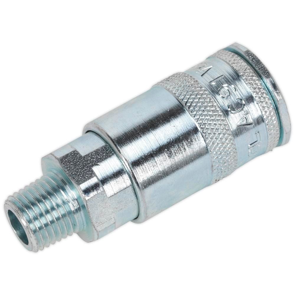 Sealey AC16BP Coupling Body Male 1/4inBspt Pack Of 50 - Image 1