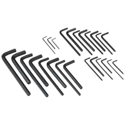 Siegen 25 Piece Hexagon Allen Key Set Metric and Imperial