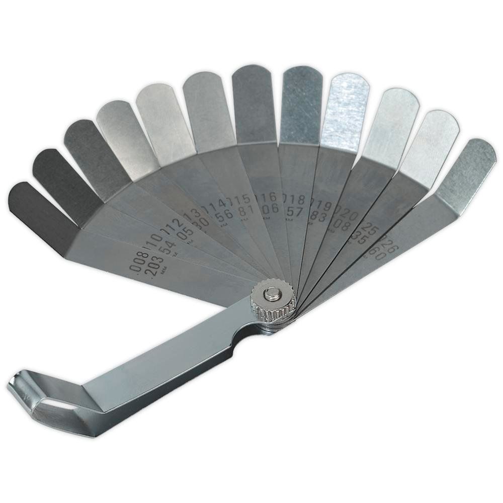 Siegen 12 Blade Feeler Gauge Offset Dual Marked - Image 1