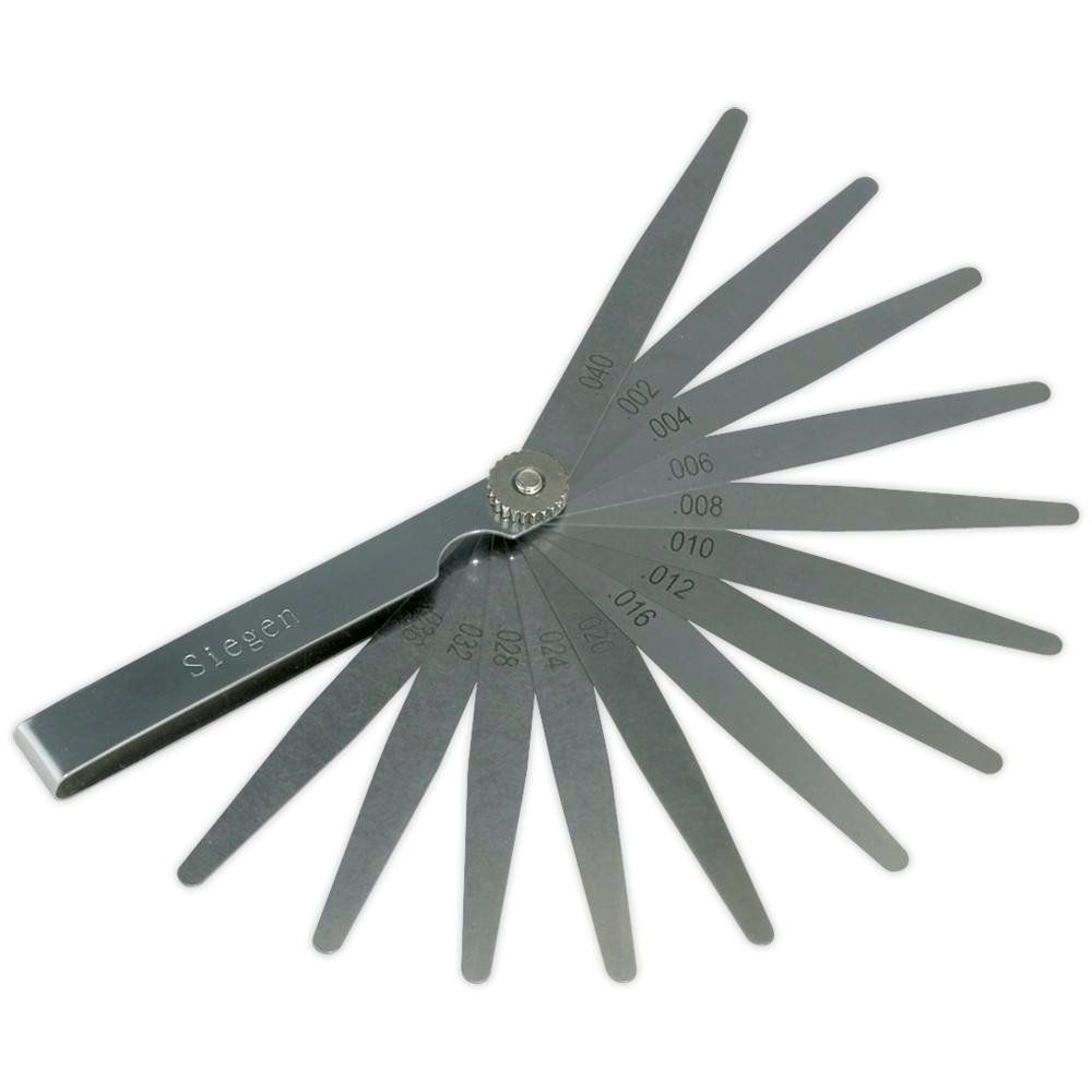 Siegen 13 Blade Feeler Gauge Imperial - Image 1