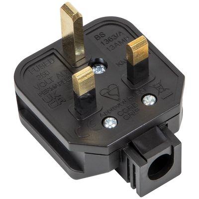 Sealey Heavy Duty Rubber Plug 13amp 240v Pack of 1
