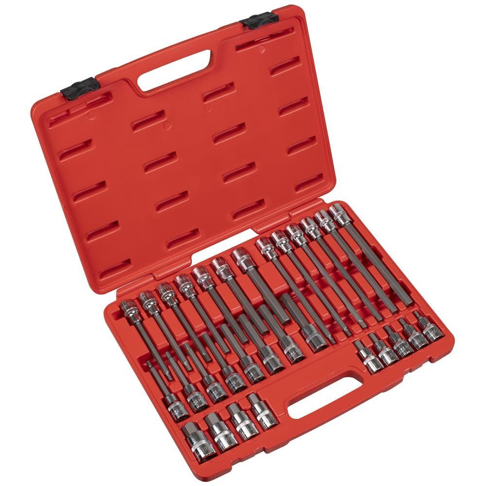 Sealey AK2196 Hex Socket Bit Set 30Pc 1/2inSq Drive - Image 1