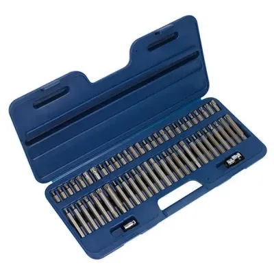 Sealey AK21956 Security Trx-Star*/Hex/Ribe/Spline Bit Set 56Pc 3/8in & 1/2inSq Drive - Thumbnail 2