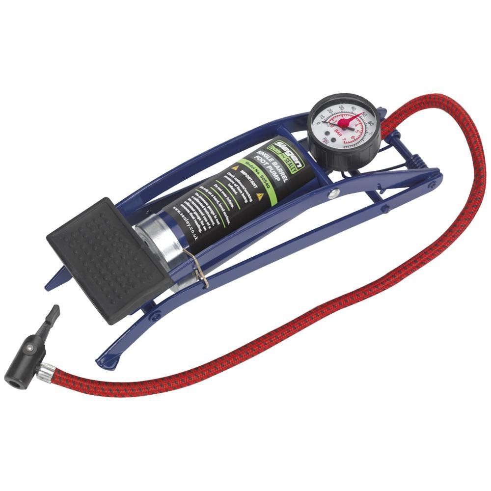 Siegen Single Cylinder Foot Pump - Image 1