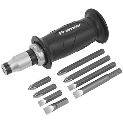 Sealey AK2082 Impact Driver Set 10Pc Protection Grip
