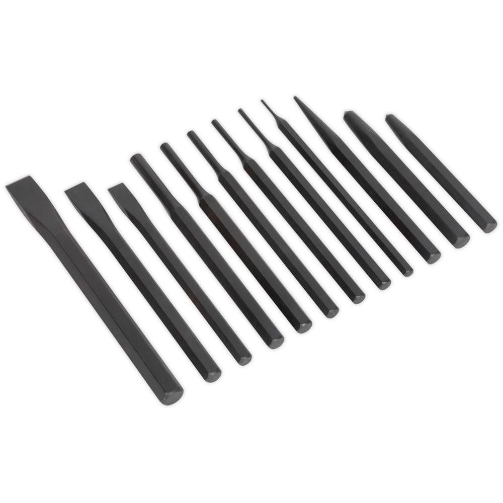 Siegen 12 Piece Punch and Cold Chisel Set - Image 1