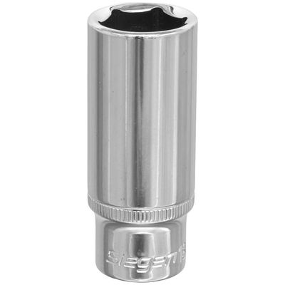 Siegen 3/8" Drive Deep Hexagon WallDrive Socket Metric 3/8" 18mm
