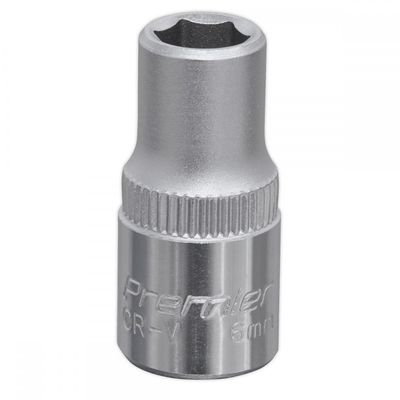 Sealey 1/4" Drive Hexagon WallDrive Socket Metric 1/4" 6mm