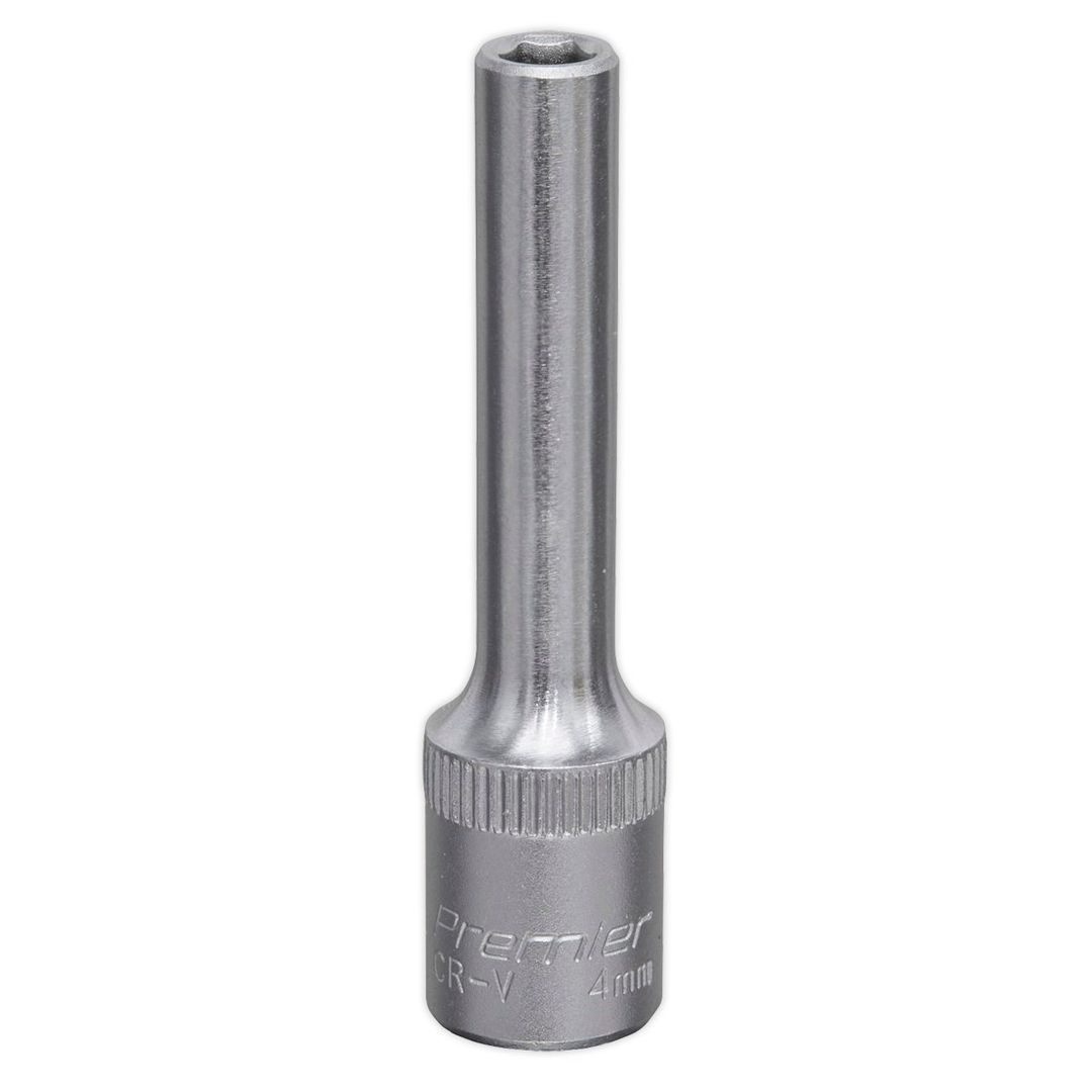 Sealey 1/4" Drive Deep Hexagon WallDrive Socket Metric 1/4" 4mm - Image 1