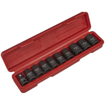 Sealey AK2301 Impact Trx-Star* Female Socket Set 10Pc 1/2inSq Drive