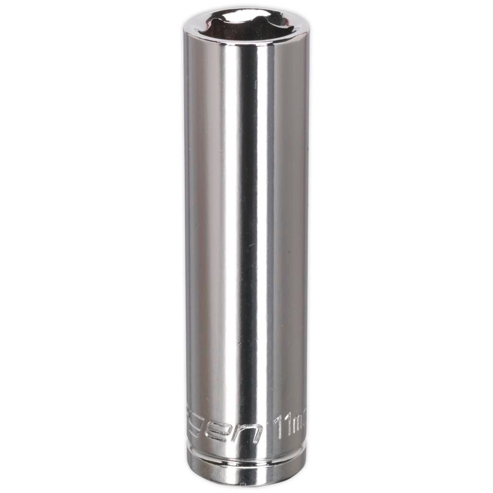 Siegen 3/8" Drive Deep Hexagon WallDrive Socket Metric 3/8" 11mm - Image 1