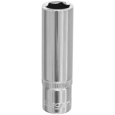 Siegen 3/8" Drive Deep Hexagon WallDrive Socket Metric 3/8" 12mm