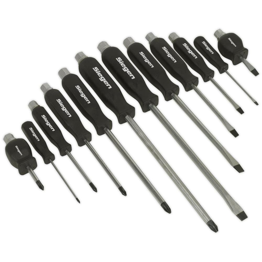 Siegen 12 Piece Hammer Through Screwdriver Set - Image 1