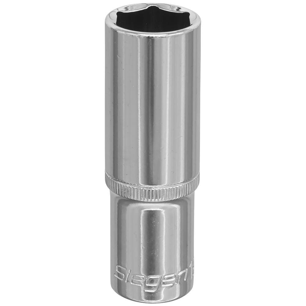 Siegen 1/2" Drive Deep Hexagon WallDrive Socket Metric 1/2" 19mm - Image 1
