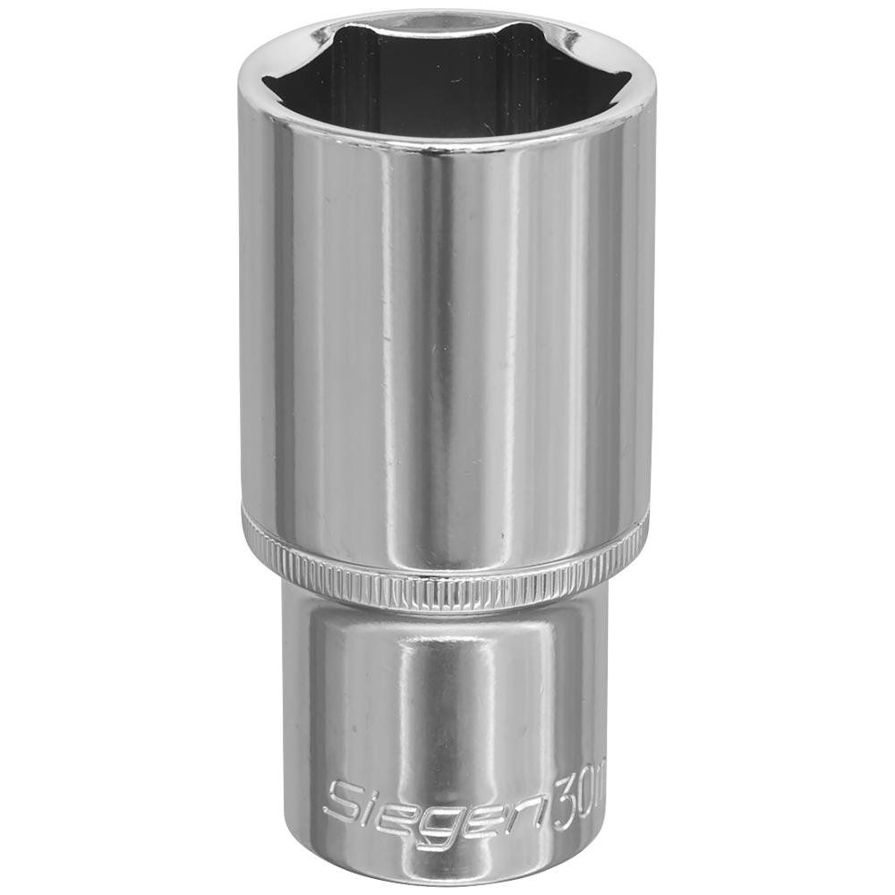 Siegen 1/2" Drive Deep Hexagon WallDrive Socket Metric 1/2" 30mm - Image 1