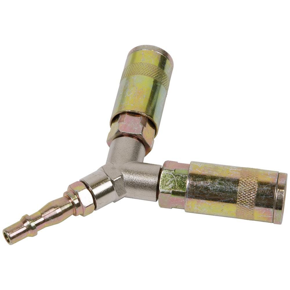 Sealey ACX55 Twin Coupling Bodies Y-Adaptor - Image 1