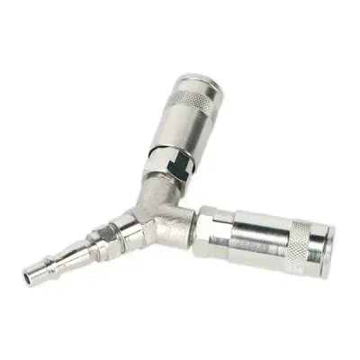 Sealey ACX55 Twin Coupling Bodies Y-Adaptor - Thumbnail 2
