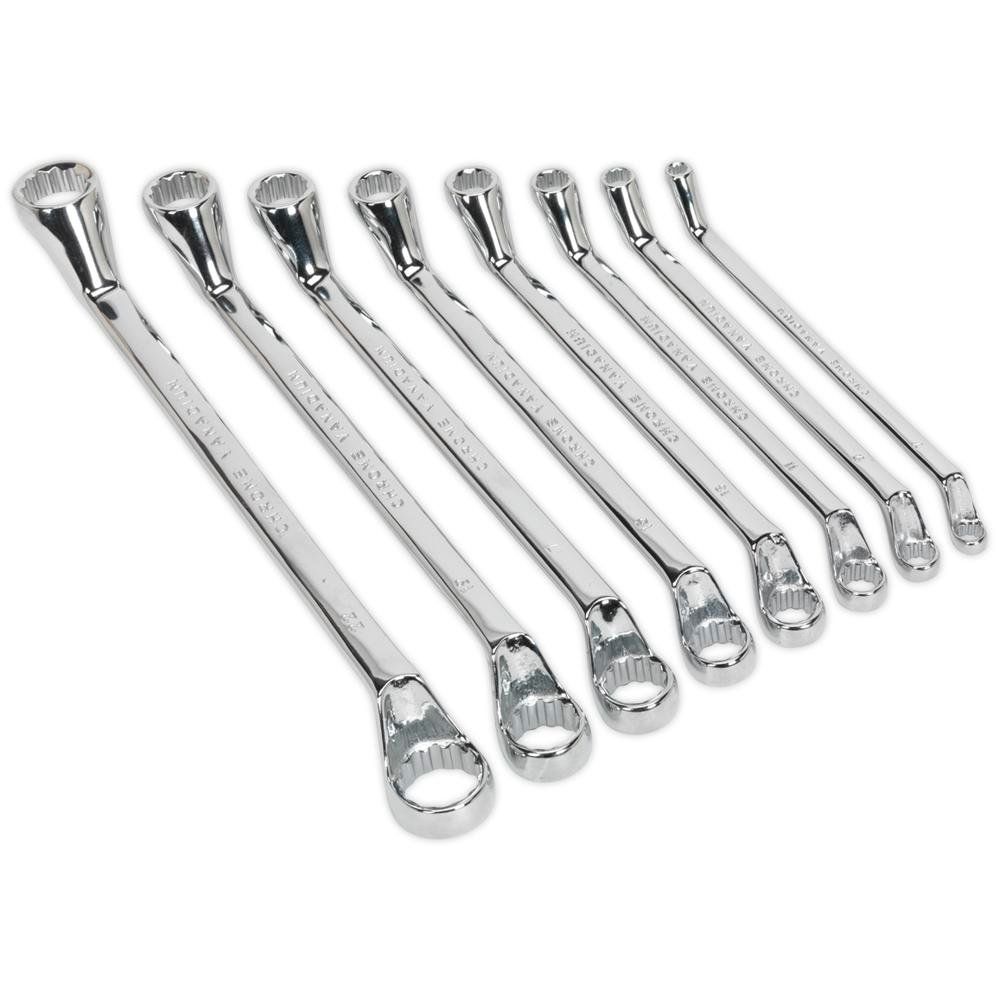 Siegen S0405 8 Piece Deep Offset Ring Wrench Set - Image 1