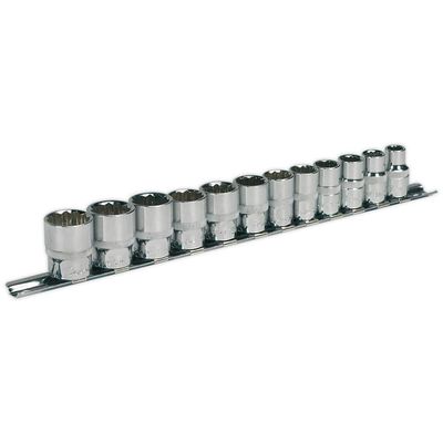 Sealey AK2682 Socket Set 12Pc 3/8inSq Drive 12Pt Walldrive® Metric