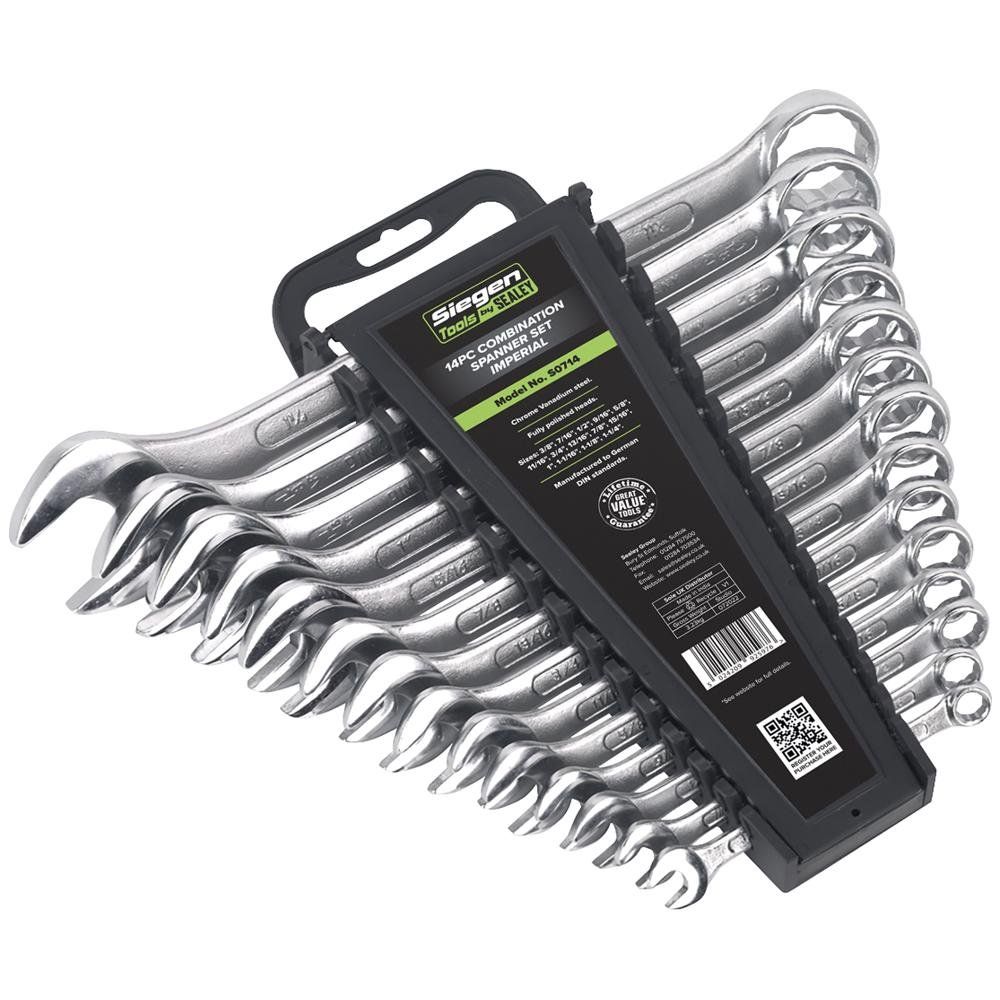 Siegen 14 Piece Combination Spanner Set Imperial - Image 1