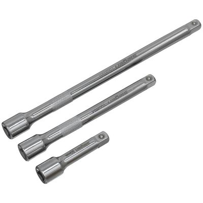 Siegen 3 Piece 1/4" Drive Socket Extension Bar Set 1/4"