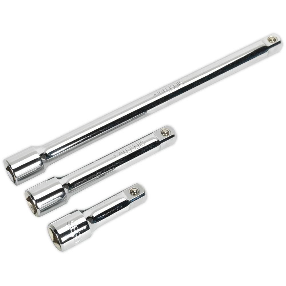 Siegen 3 Piece 1/2" Drive Socket Extension Bar Set 1/2" - Image 1