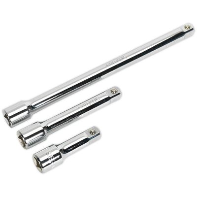 Siegen 3 Piece 1/2" Drive Socket Extension Bar Set 1/2"
