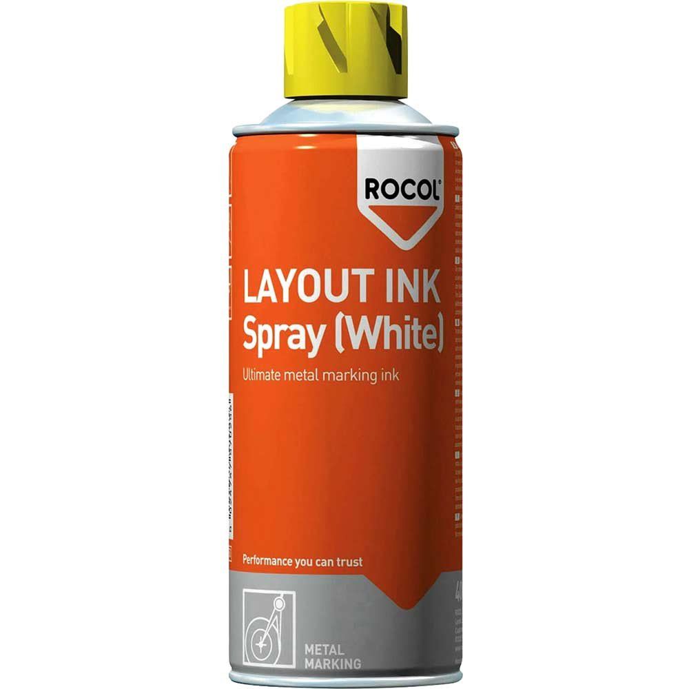 Rocol 57025 Layout Ink Spray White 400Ml - Image 1
