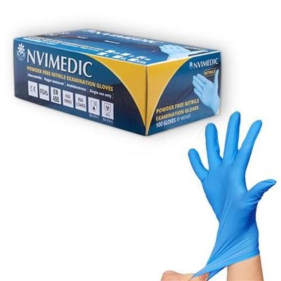 ValueX Nitrile Gloves Powder Free Blue Large (Pack 100) - PP6002