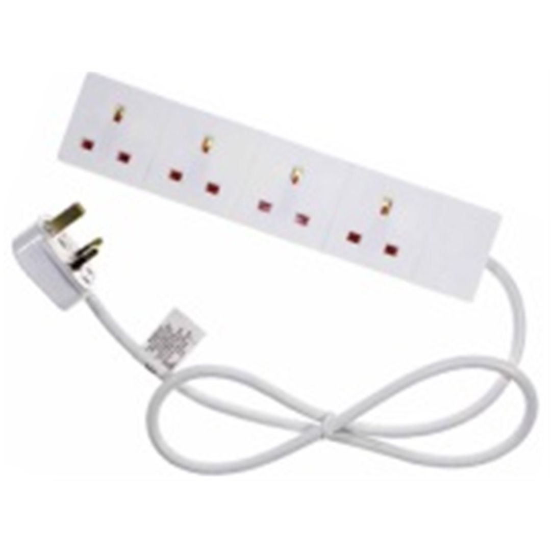 Target ELEC4WAY2M power extension 2 m 4 AC outlet(s) Indoor White - Image 1