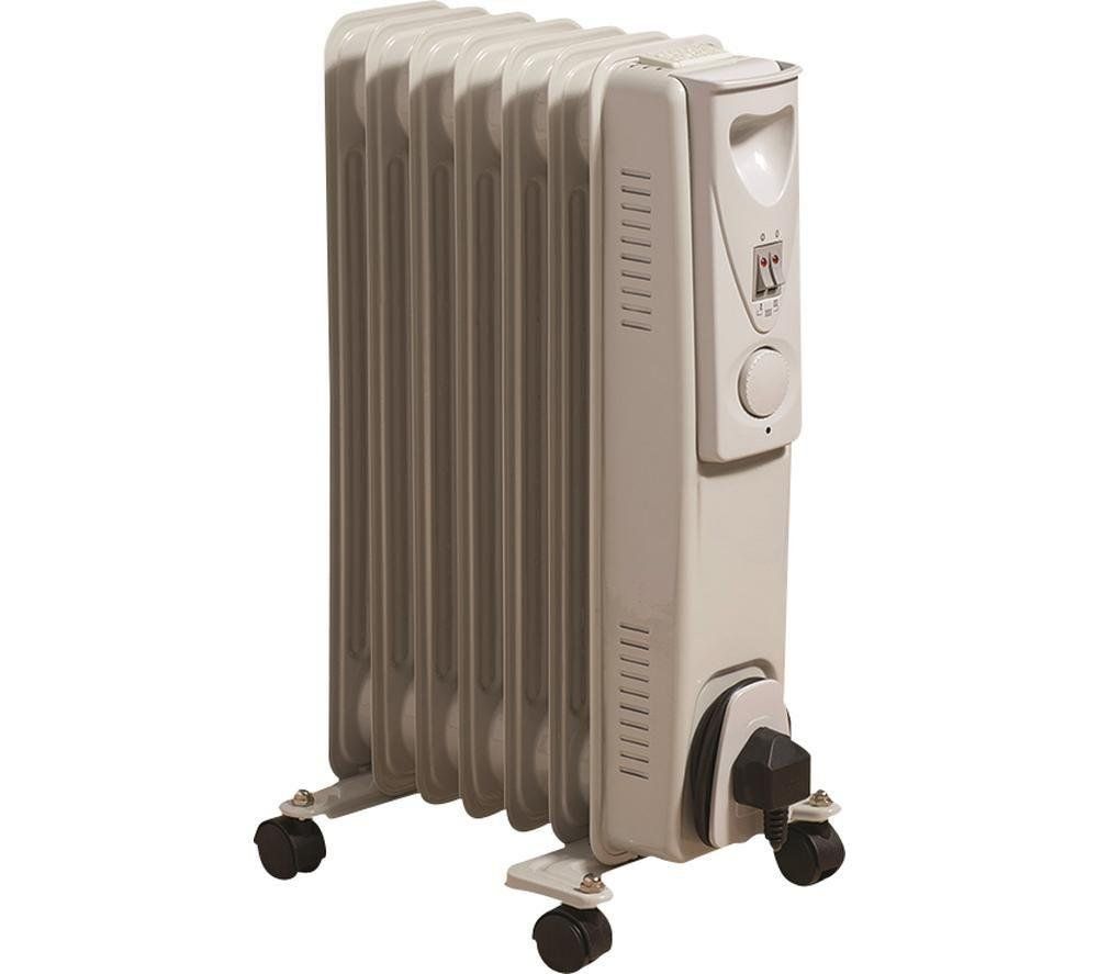DAEWOO HEA1130 Portable Oil-Filled Radiator - White, White - Image 1