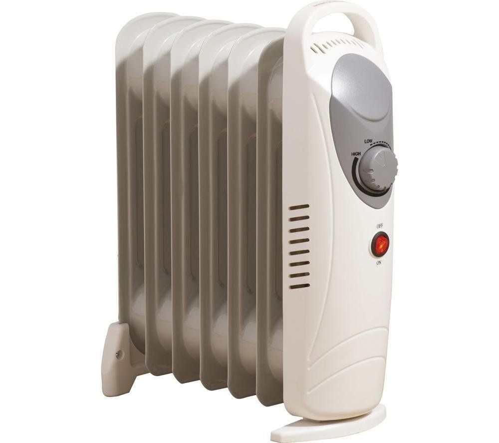 DAEWOO Mini HEA1140 Portable Oil-Filled Radiator - White, White - Image 1