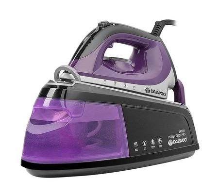 DAEWOO SDA1589 Steam Generator Iron - Black & Purple, Purple