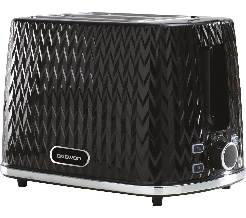 DAEWOO Argyle Collection SDA1774 2-Slice Toaster - Black, Black - Image 1