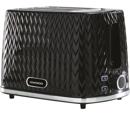 DAEWOO Argyle Collection SDA1774 2-Slice Toaster - Black, Black