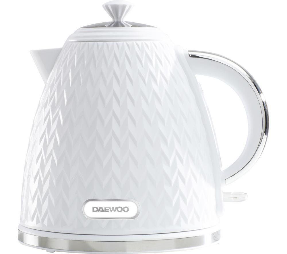 DAEWOO Argyle Collection SDA1780 Jug Kettle - White, White - Image 1