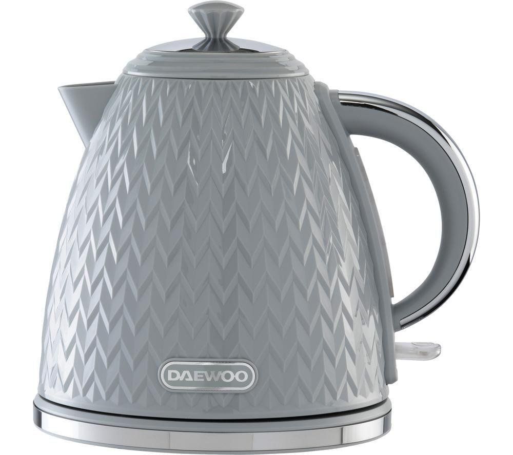 DAEWOO Argyle Collection SDA1820 Jug Kettle - Grey, Silver/Grey - Image 1