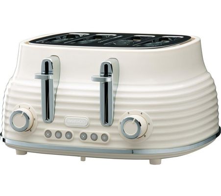 DAEWOO Sienna SDA2483GE 4-Slice Toaster - Cream, Cream