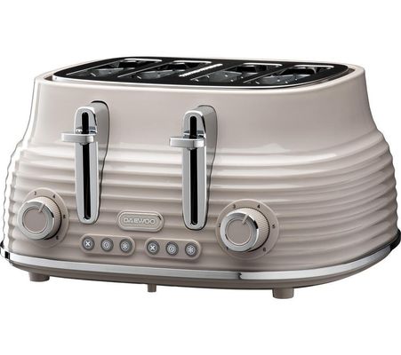 DAEWOO Sienna SDA2483GE 4-Slice Toaster - Taupe, Brown