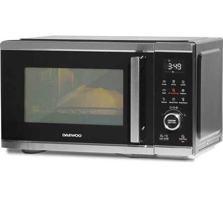 DAEWOO SDA2618GE 5-in-1 Air Fryer Combination Microwave - Silver & Black, Silver/Grey,Black