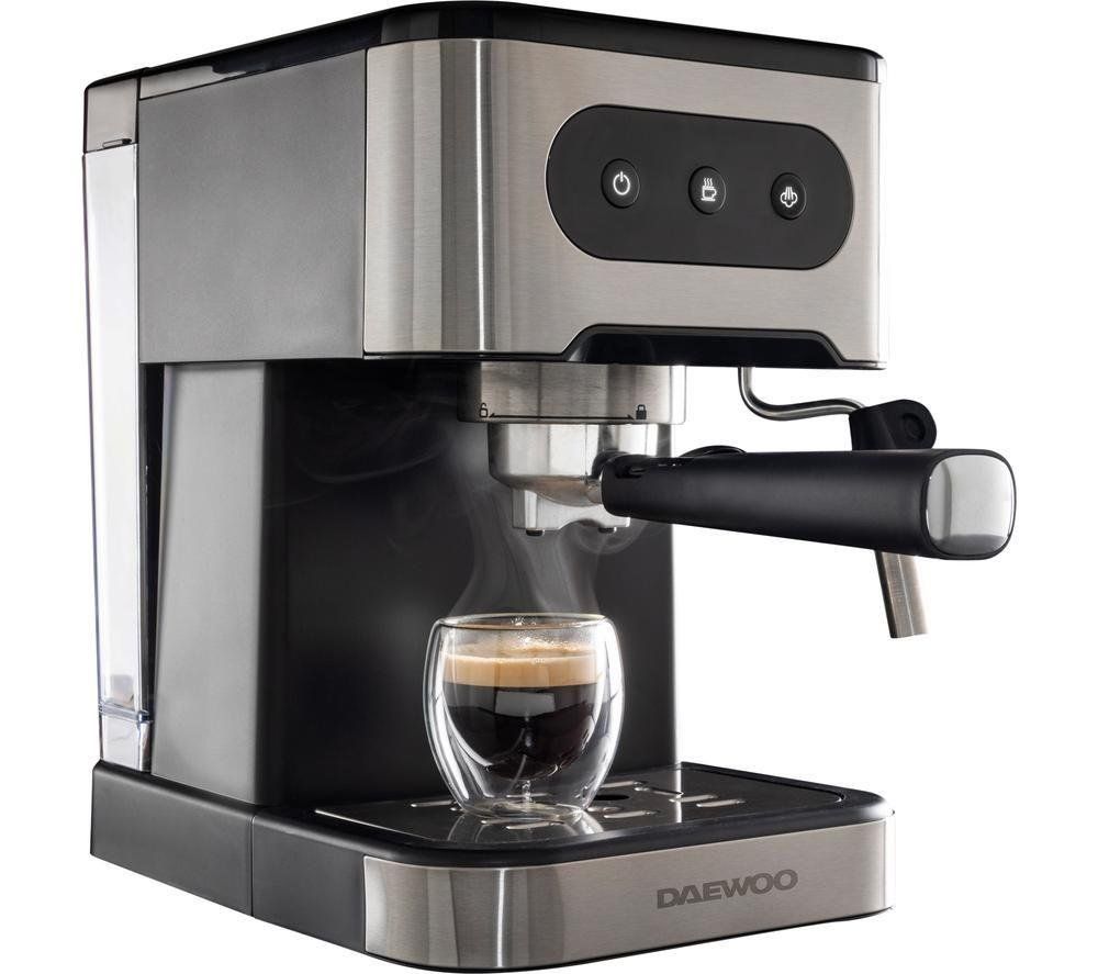 DAEWOO Flava Collection SDA2698GE Coffee Machine - Black & Silver, Black,Silver/Grey - Image 1