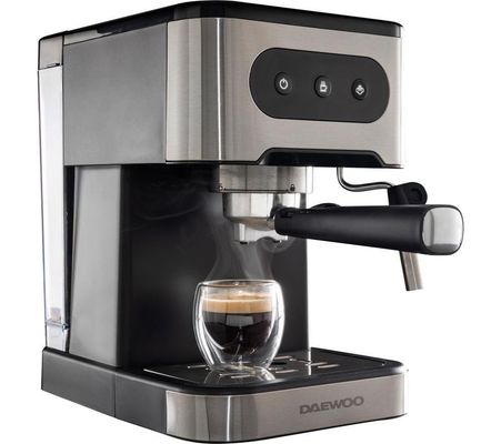 DAEWOO Flava Collection SDA2698GE Coffee Machine - Black & Silver, Black,Silver/Grey