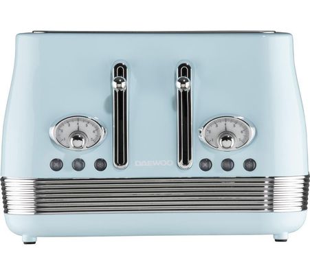 DAEWOO Denver SDA2750GE 4-Slice Toaster - Blue, Blue