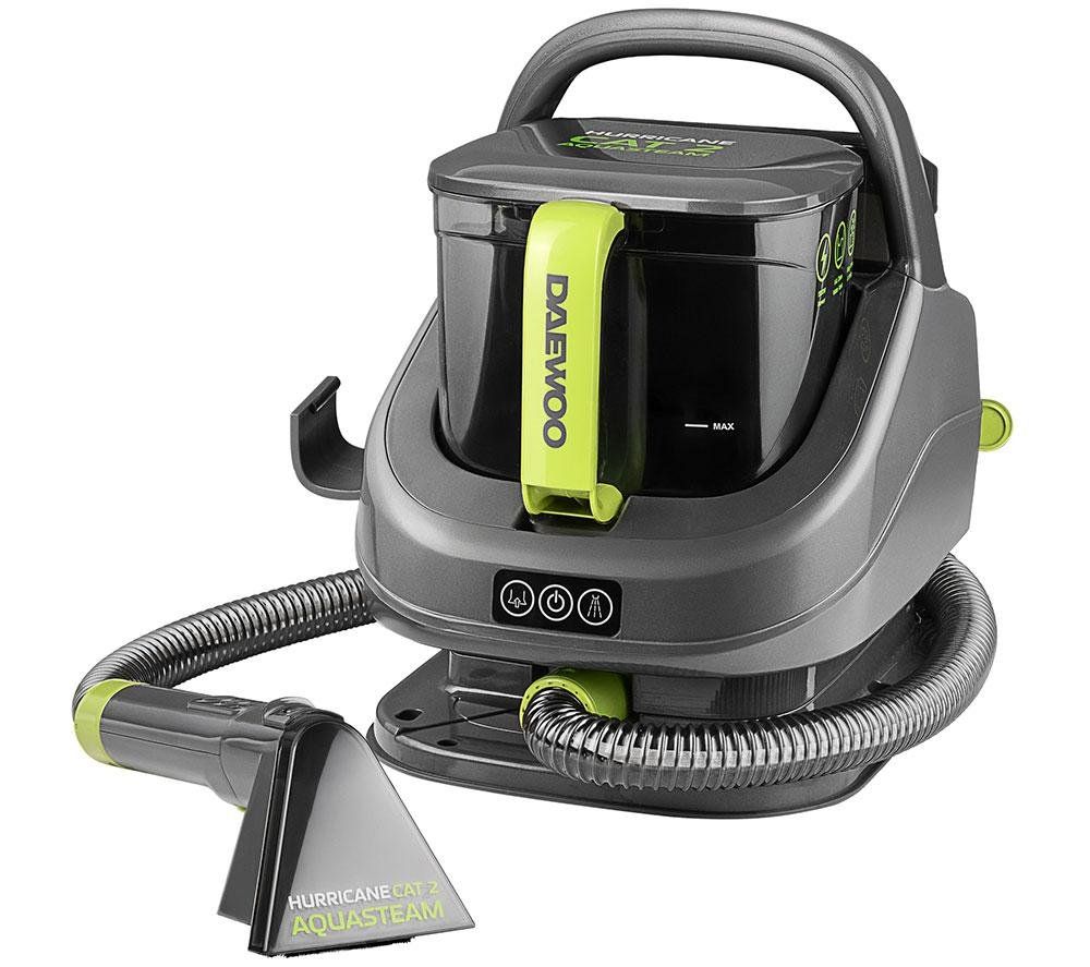 DAEWOO Hurricane Cat 2 Aquasteam FLR00192GE Upholstery and Carpet Spot Washer - Green & Grey, Silver/Grey,Green - Image 1