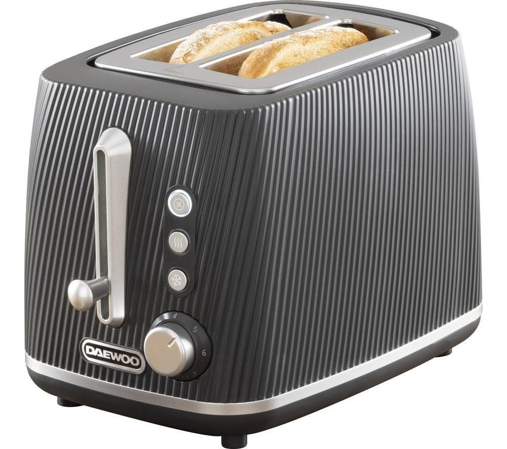 DAEWOO Cascade SDA2776GE 2-Slice Toaster - Black, Black - Image 1